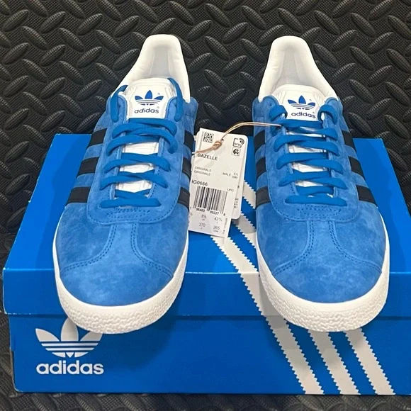 Mens Adidas Athletic Shoes Sneakers Blue‎ Black Size 9 - Picture 4 of 6